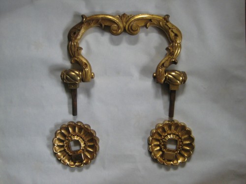 Alte bronze türgriff - bronze,